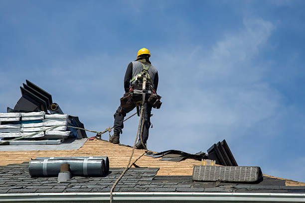 Professional Roofing technician working in Tower City, ND
